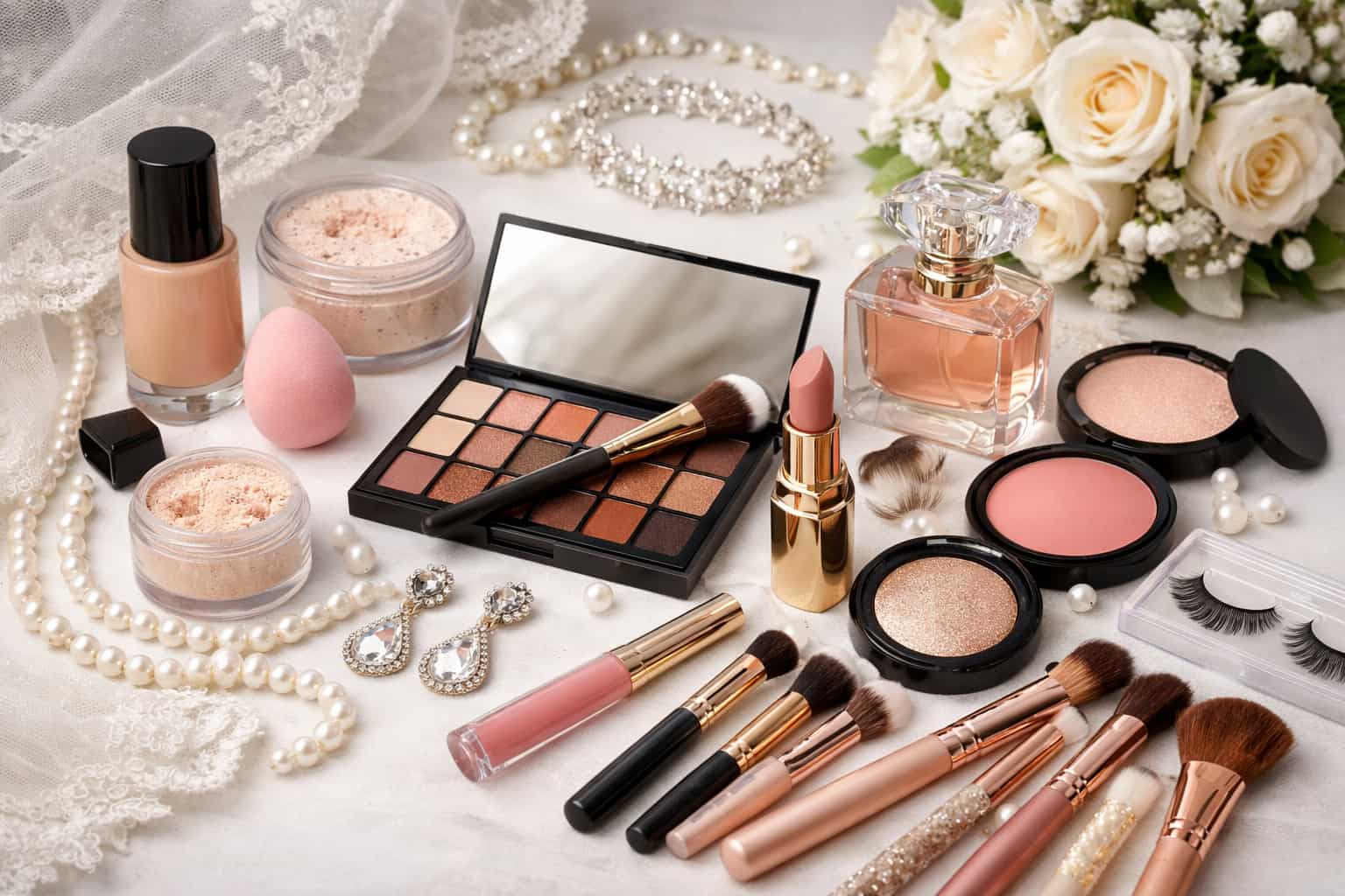 لیست کامل لوازم آرایش عروس