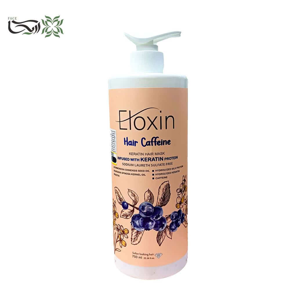 ماسک مو داخل حمام کافئین الوکسین