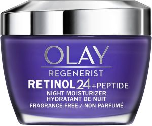 خداحافظی با پیری پوست: همه آنچه باید درباره کرم رفع چروک صورت بدانید 3 Olay Regenerist Retinol24 + Peptide Night Face Moisturizer