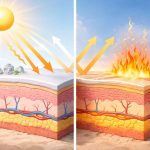 ChatGPT Image Dec 16 2025 05 03 47 PM ضد آفتاب فیزیکی یا شیمیایی؟ راهنمای جامع انتخاب بهترین محافظ پوست شما