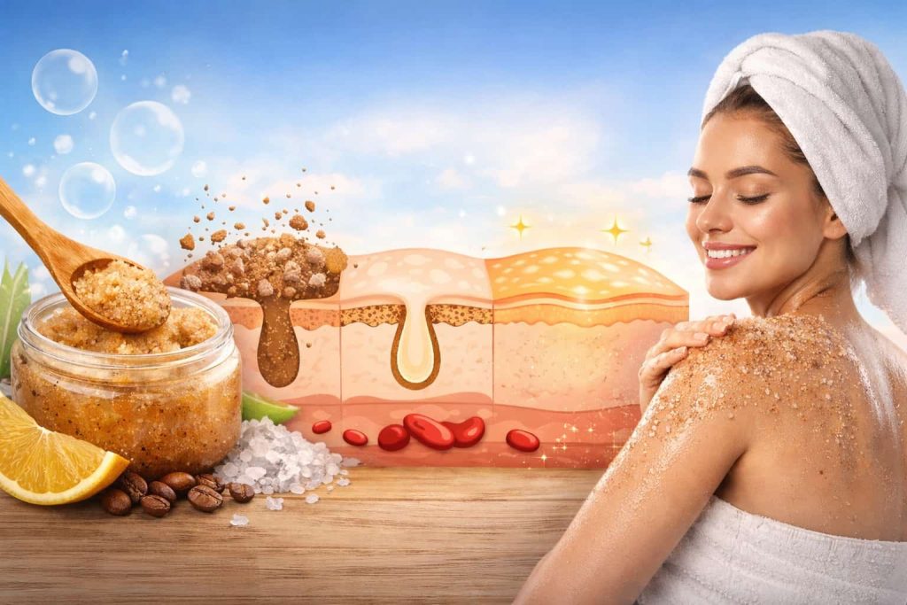 فواید استفاده از اسکراب در روتین زیبایی